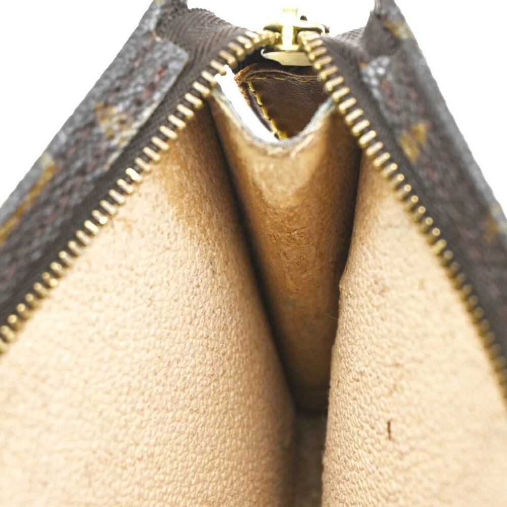 LOUIS VUITTON 2 Set pouch Bag Monogram Leather Brown GHW 66CA357 - Picture 10 of 13